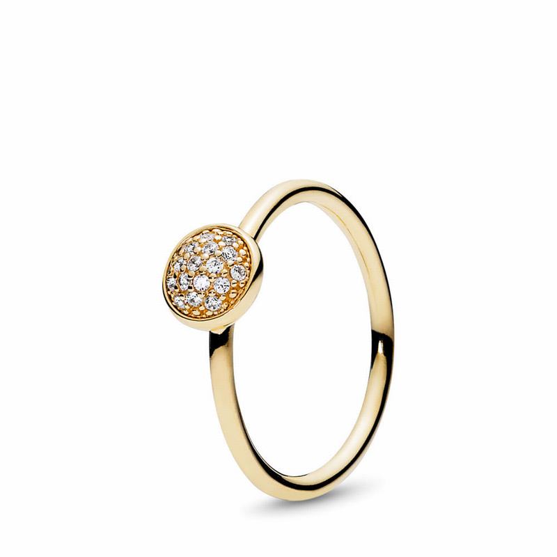 Pandora Dazzling Droplet Stackable Ring Gold Egypt BX5372961